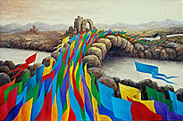 Abbildung: Heimkehr, 60 x 80 cm, Öl auf Nessel, Gemälde von Viktor Lau